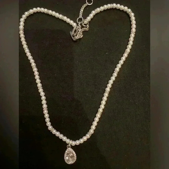 Charter Club GORGEOUS Women Pearl & Crystals Adjustable Pendant Necklace - Picture 5 of 5